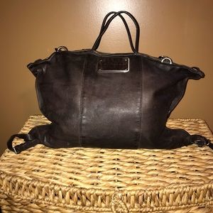 Kenneth Cole- New York Brown Leather Duffle